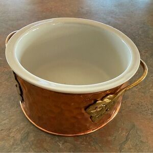 6.5” teleflora copper dish